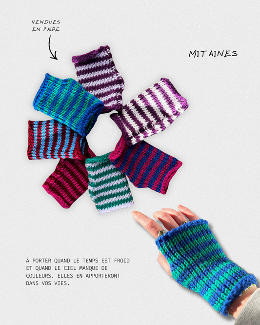 Mitaines rayés